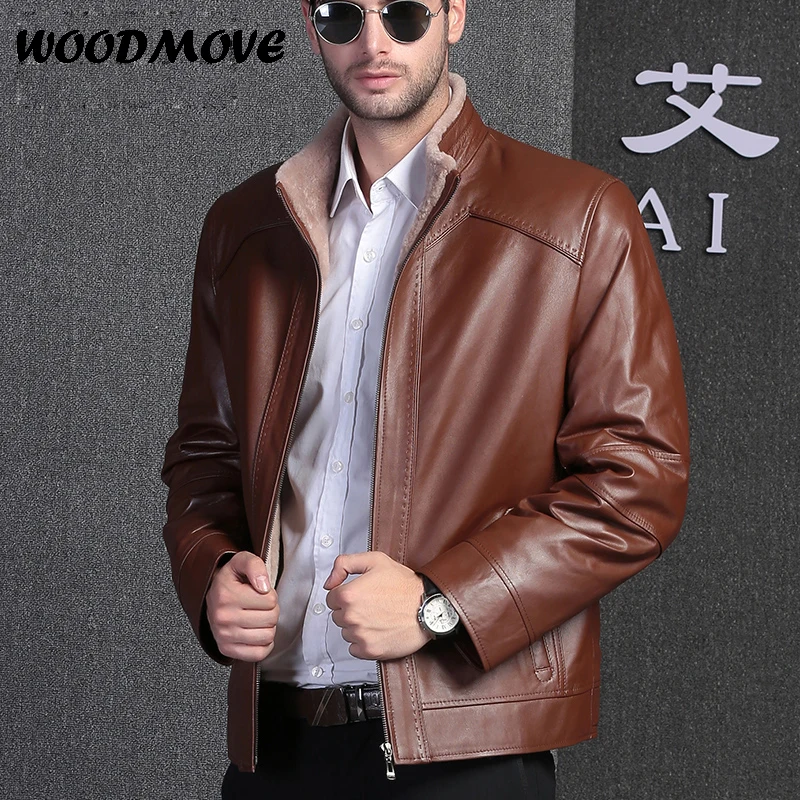 Мужская куртка из овчины летная меховая кожаная импортная шерсть Австралии