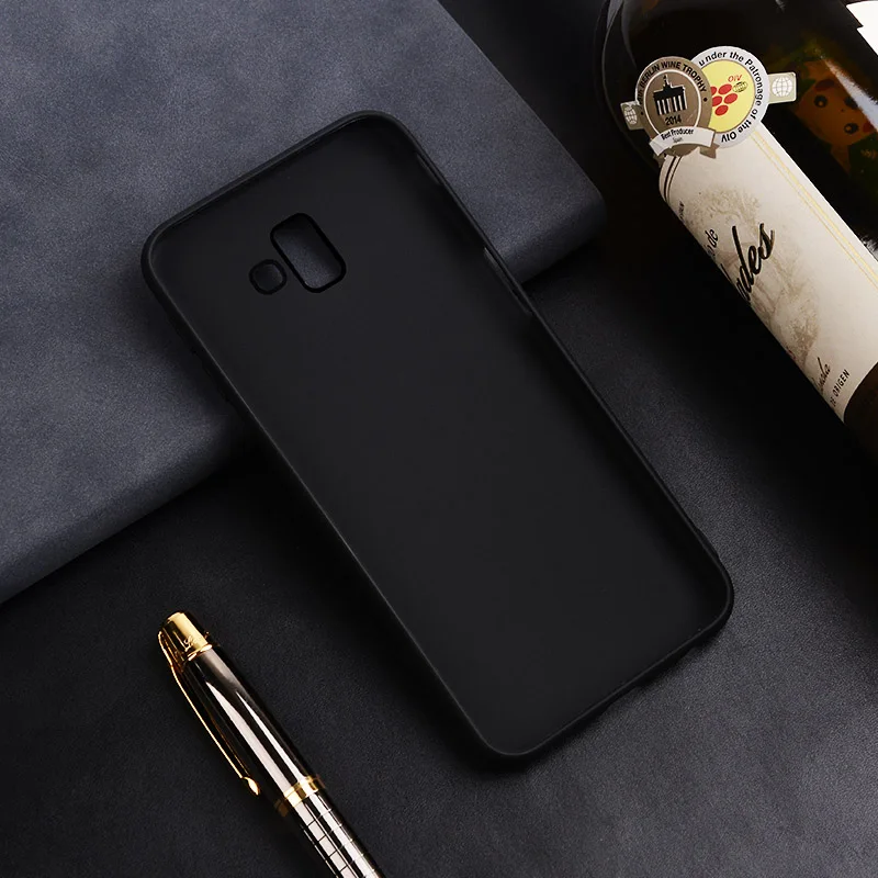 Мягкий чехол для samsung Galaxy J6 плюс силиконовая задняя крышка телефона + SM-J610F ТПУ
