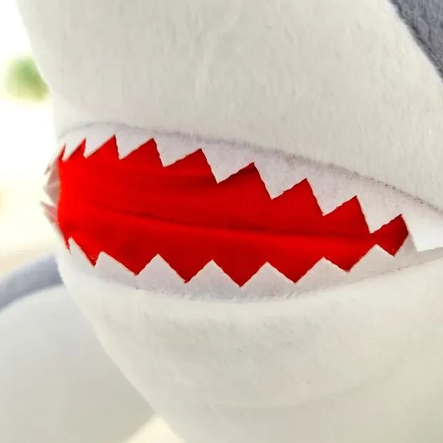 Бесплатная доставка 70 см/80 см Высокое качество плюшевая игрушка Акула 3D имитация