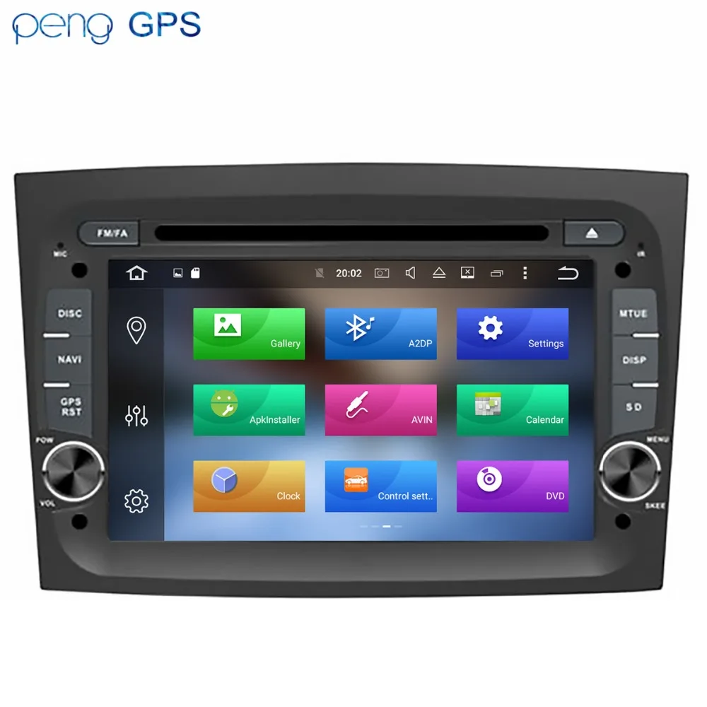 Автомобильный стерео Android 8 1 gps dvd для Fiat New Dobco навигация в автомобиле