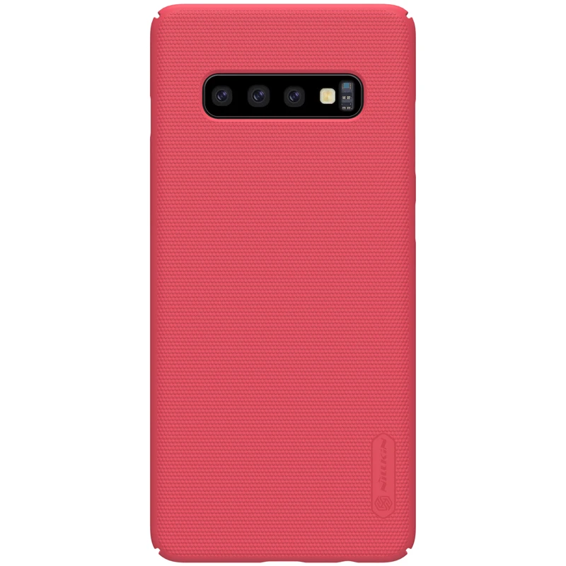 Красный Чехол для samsung Galaxy S10 Plus S10+ S10E S10 E Nillkin матовый щит PC жесткий Покрытие для samsung S10 Plus чехол - Цвет: Красный