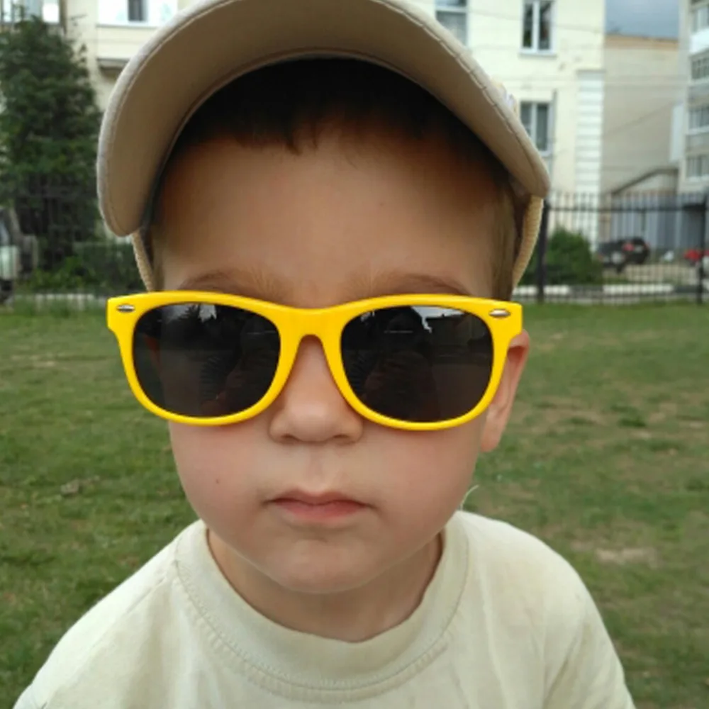 Детские мягкие солнцезащитные очки поляризованные для мальчиков и девочек милые