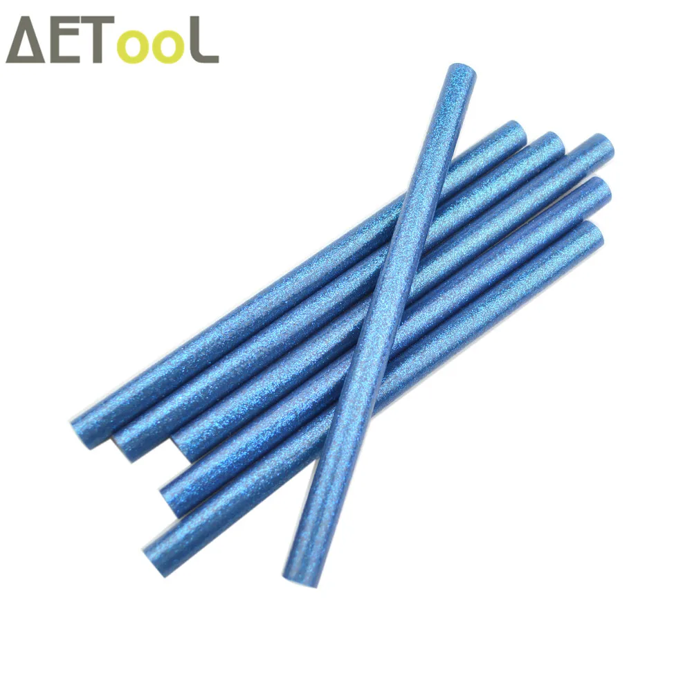AETool 10 шт. 11x180 мм нетоксичные цветные блестящие клеевые палочки 11 для