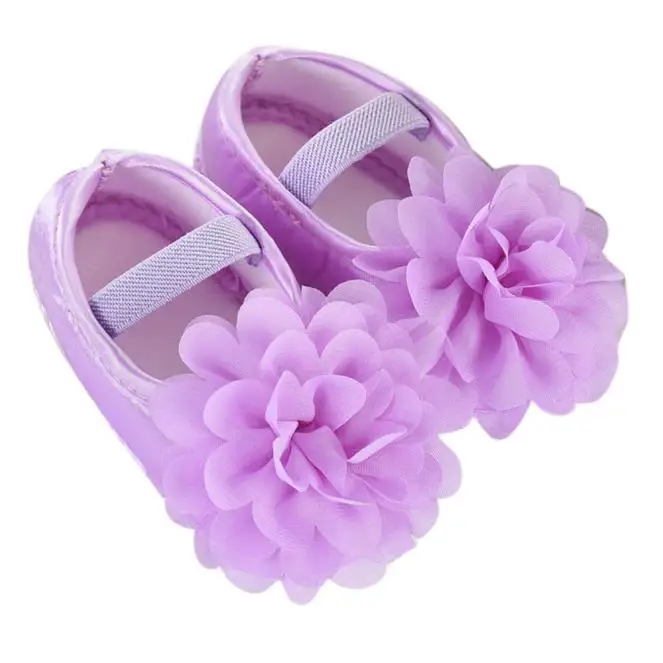 Baby lofje 2019Top Горячая Девочка шифон цветок круглая резинка Новорожденные Мокасины