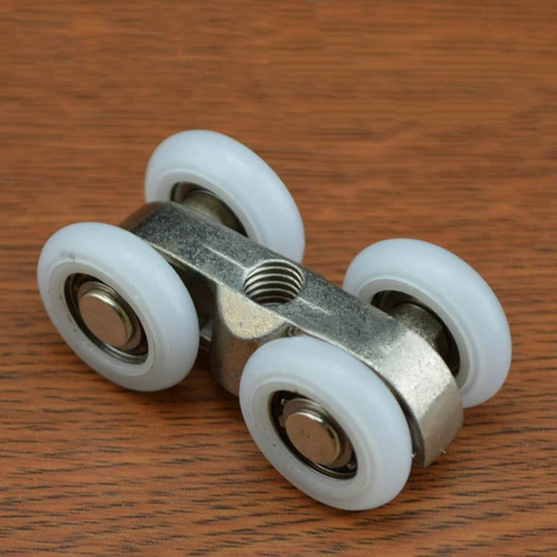 8 штук душевая стеклянная раздвижная дверь фитинги подвесной маленький шкив