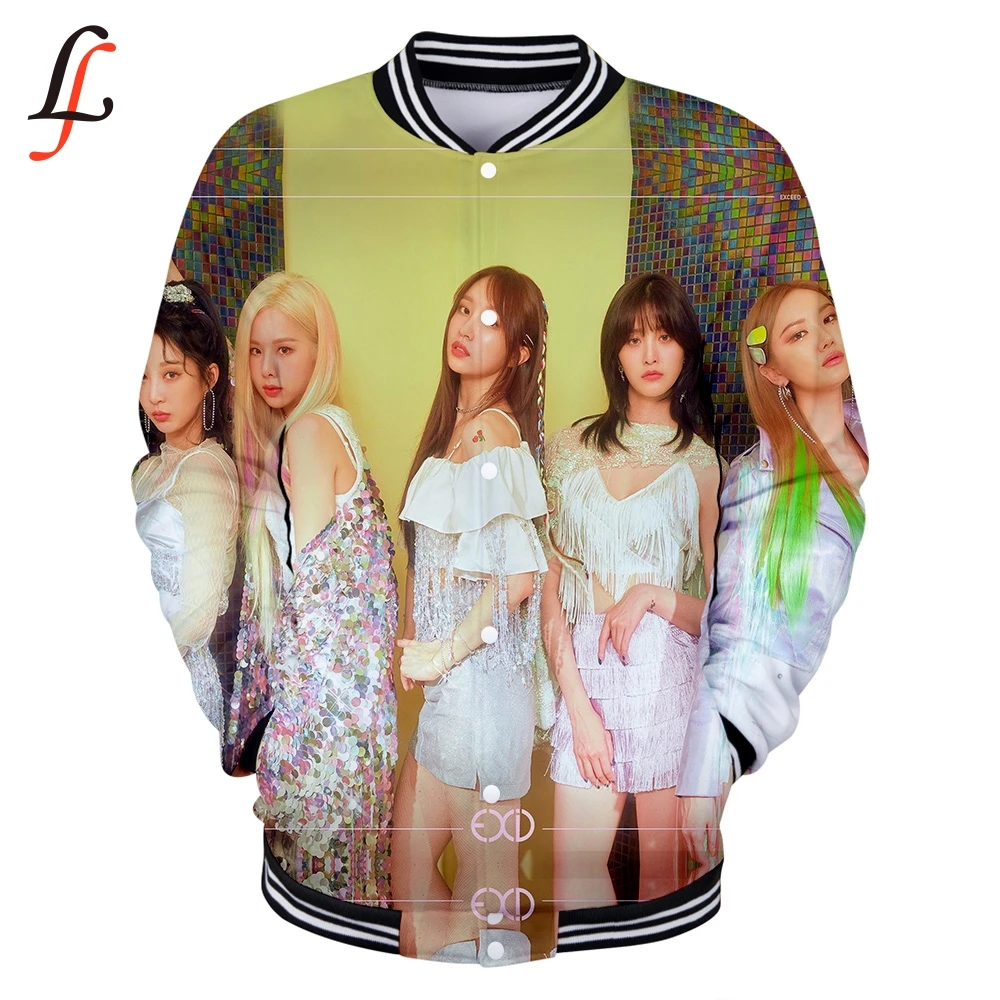 EXID принт K Поп толстовки кофты для женщин/мужчин Зимние Повседневные Harajuku