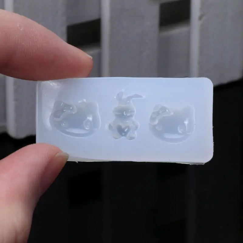 6 шт 3D животных силиконовый дизайн ногтей декор смолы ювелирные изделия из кабошонов кулон плесень набор
