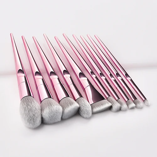 Brush Новое поступление кистей, 10 шт., розовые кисти для макияжа, наборы кистей для макияжа, косметические, красивые Румяна, пудра, основа, консилер, набор кистей - Handle Color: Brush