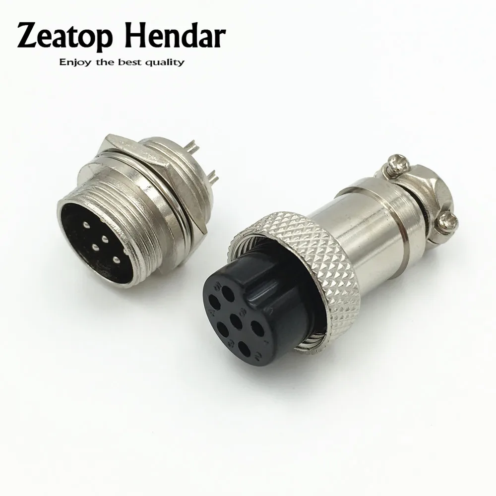 100 набор XLR Коннектор 6-контактный аудиокабель разъем 16 мм Крепление Шасси |