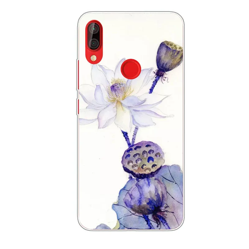 Чехол Infinix Smart 2 Pro X5514D силиконовый цветной цветочный рисунок мягкая ТПУ задняя