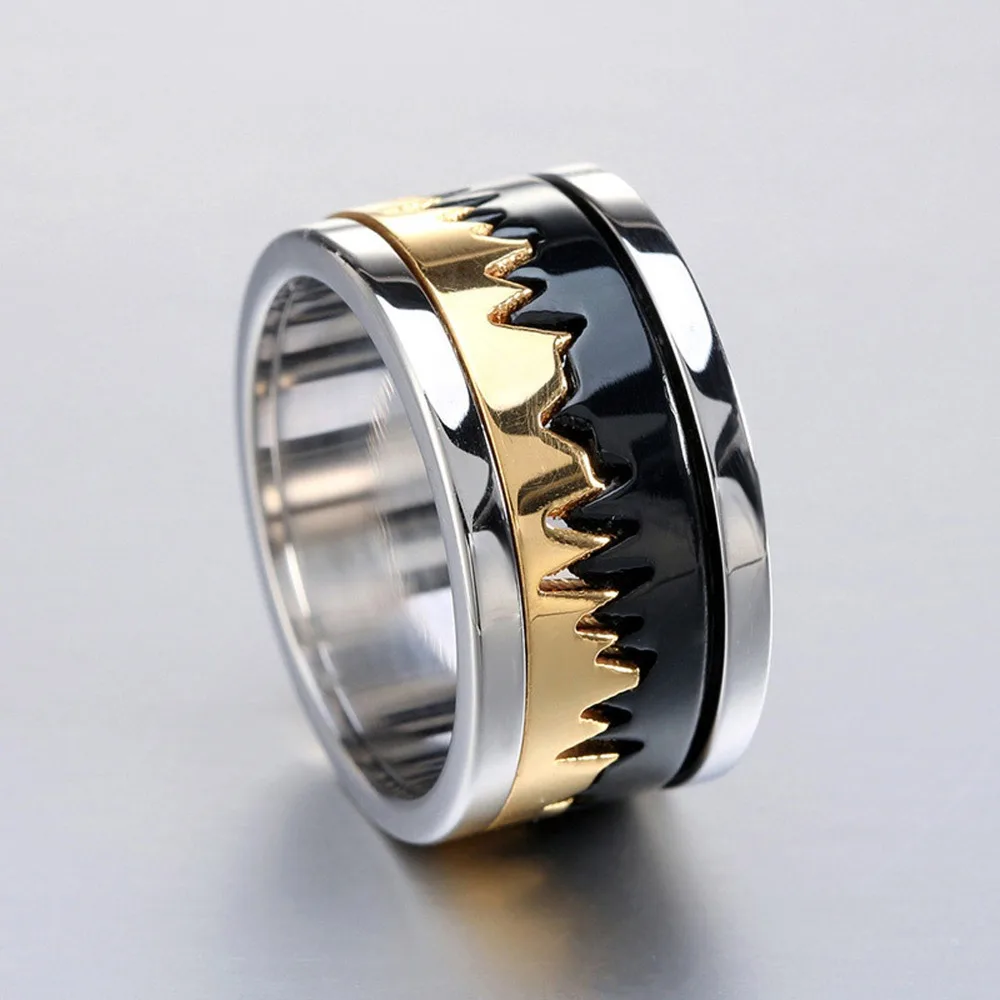 Stainless Steel bracelet Overlord Thick Chunky Bicycle Motorcycle Chain Men Finger Band Ring for Man Set | Украшения и аксессуары