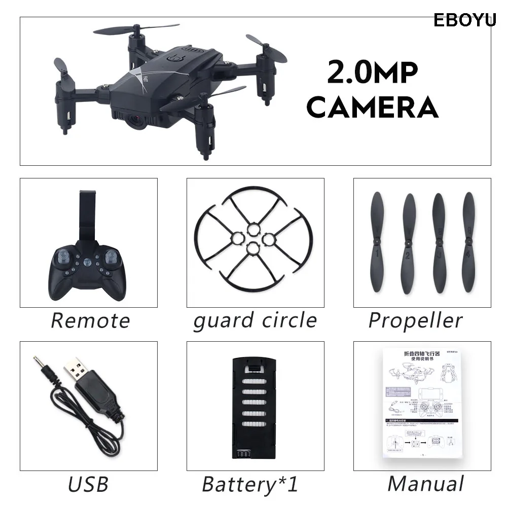 Black 200W WiFi Cam LF602 2,4G HZ мини складной Радиоуправляемый Дрон с 2.0MP/0.3MP WiFi FPV камерой удерживающий высоту Безголовый режим один ключ возврат Радиоуправляемый квадрокоптер - Цвет: Black 200W WiFi Cam