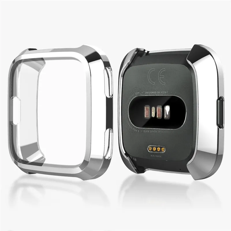 3 Покрытие+ ТПУ защитный силиконовый чехол для Fitbit Versa полная Защита экрана для Fitbit Versa чехол 61014 - Цвет: 3