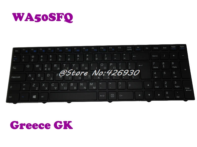 Клавиатура GK для CLEVO WA50SFQ MP 13M16GR 430 6 80 WA500 220 1 4307 W95A0 Греция|Клавиатуры| |