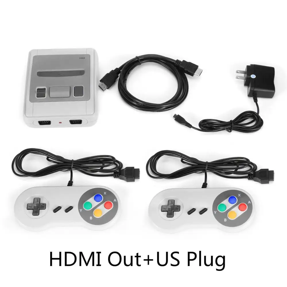 Зеленый 8 бит Ретро игровая консоль AV/HDMI выход Ручной игровой плеер встроенный 621 игр видео консоль ТВ игровой плеер геймпад EU US Plug - Цвет: Зеленый