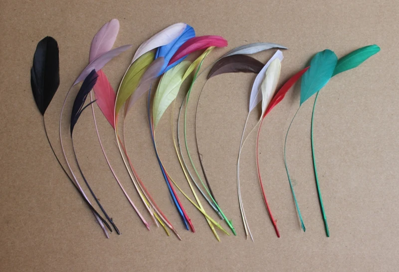 

[ywuber] New Arrival 5.5"-8" Cocktail Fetaher Coq Feather Chicken Feather 50pcs/lot #17Color