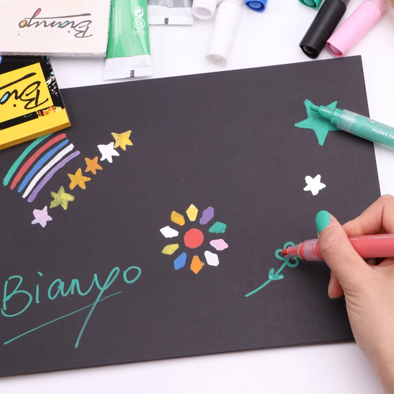 Блокнот для рисования Bianyo А4 А5 черный картонный Дневник листов|sketch book|notebook notepadbooks