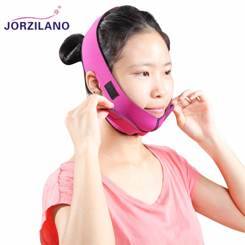 Лицевая тонкая маска для лица похудения повязка faixa mandibulal jaw mask подбородок щека