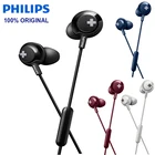 Наушники-вкладыши Philips SHE4305, штекер 3,5 мм, с шумоподавлением, стерео, с басами, для официального тестирования Xiaomi