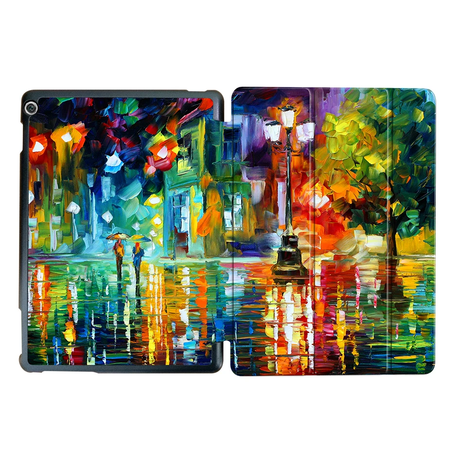 HW17 MTT мультфильм чехол с граффити для huawei MediaPad M3 Lite 10 дюймов BAH-W09 BAH-AL00 тонкий из искусственной кожи флип Смарт-Чехол протектор - Цвет: HW17