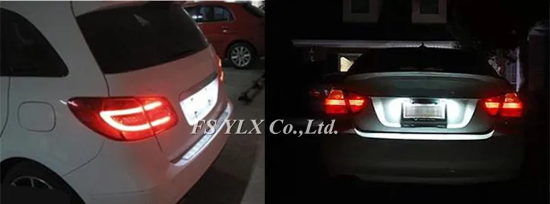FSYLX для BMW E46 светодиодный светильник номерного знака автомобиля SMD 3528 18 3 серии 2D M3