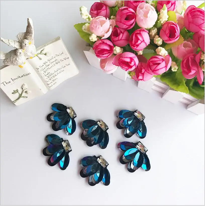 1 шт. насекомое Стразы Блестки в форме патча для одежды Пришивание на бусине