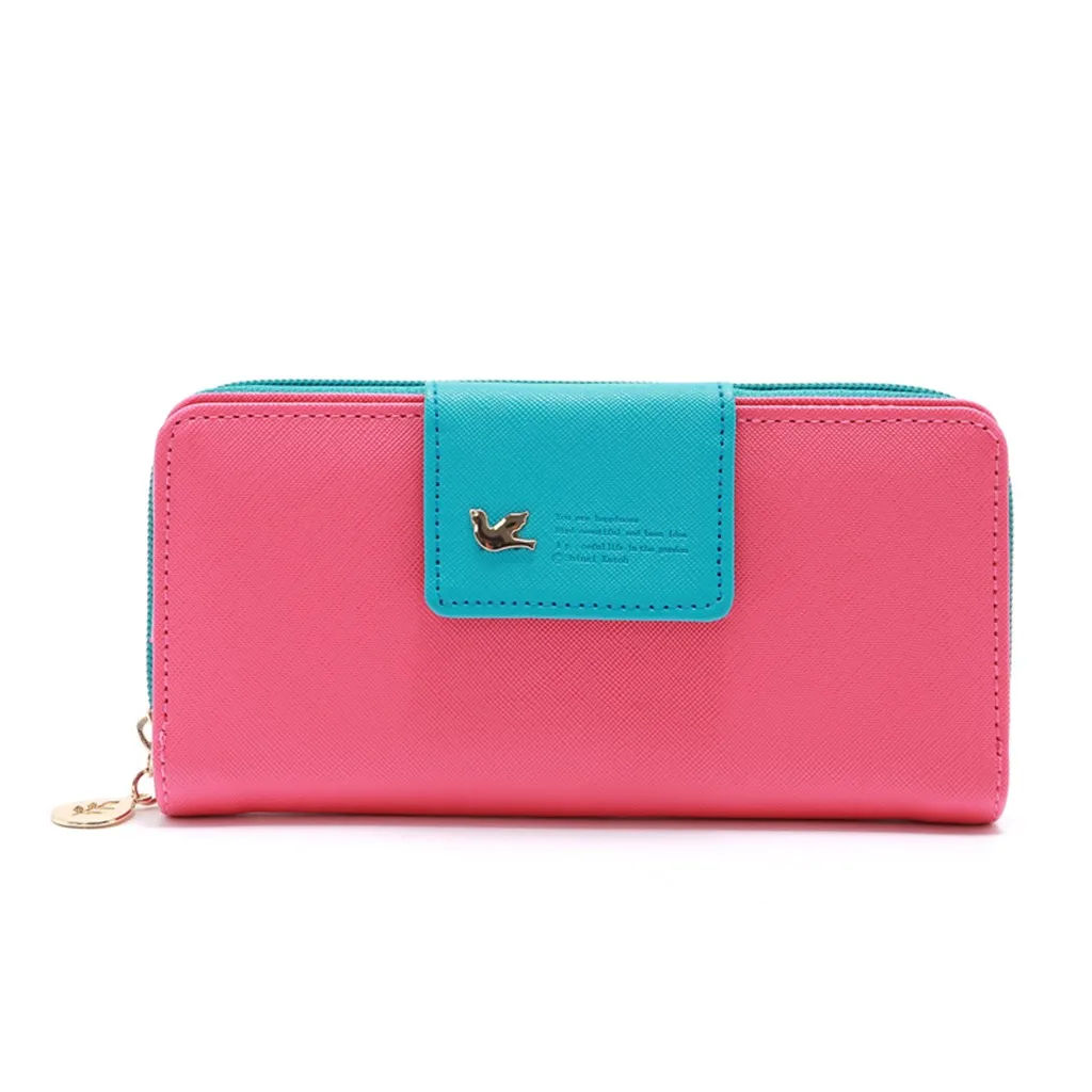 Aelicy, Женский кошелек, модный, Повседневный, кожаный, длинный, для девушек, кошельки, с буквенным принтом, простой женский кошелек, Прямая поставка, новинка, carteira feminina