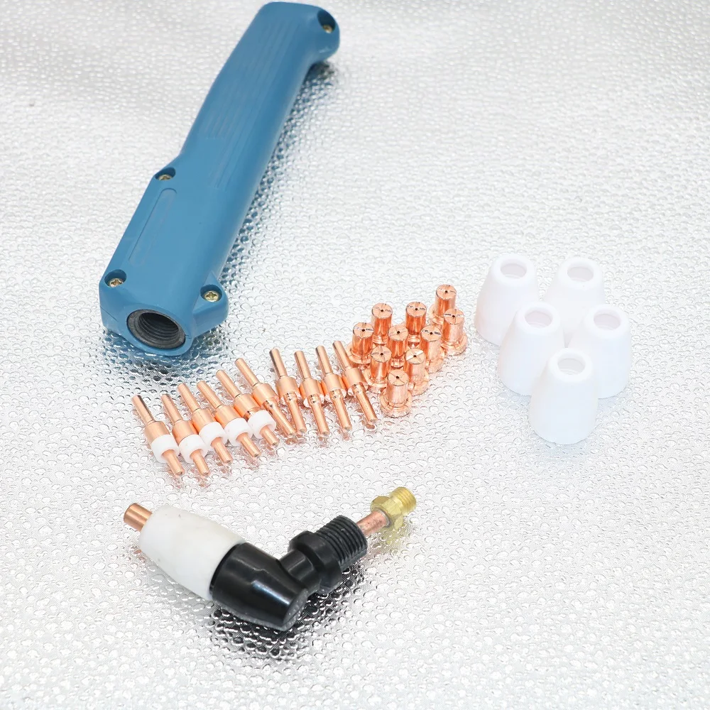 

Plasma cutting torches PT31 40A torch body Head electrode nozzle shield Swirl ring Ceramic wear parts CUT LGK