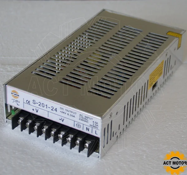

DHL free ship CNC Router Single Output Power Supply 201W 24V S-201-24