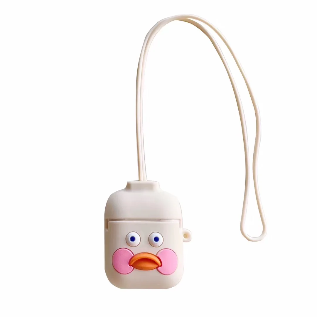 Cute Cartoon Headset case For AirPods 1:1 Case for air pods 2 i12 tws i10 i30 i11 i7s i9s i60 Bluetooth Earphone silicon cover