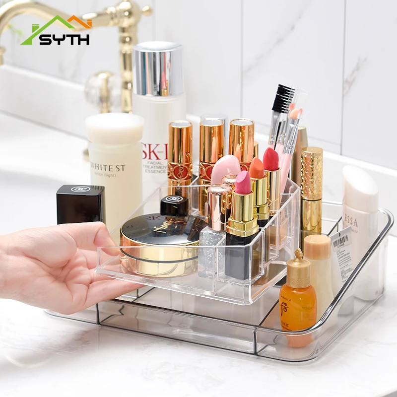 2019 новый акриловый Органайзер для макияжа коробка хранения косметических