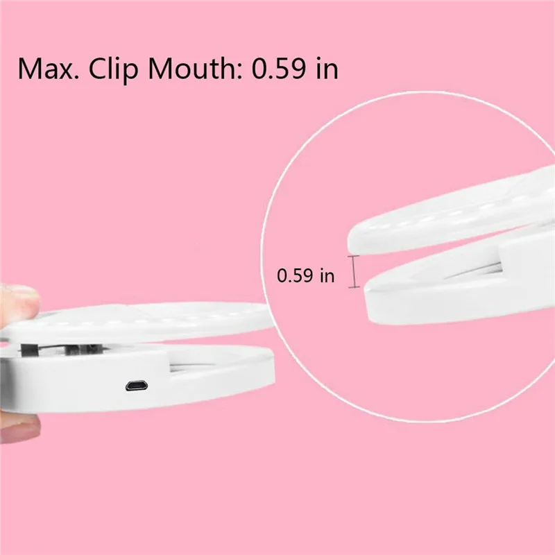 Портативная светодиодная вспышка для телефона кольцо фотосъемки USB зарядка