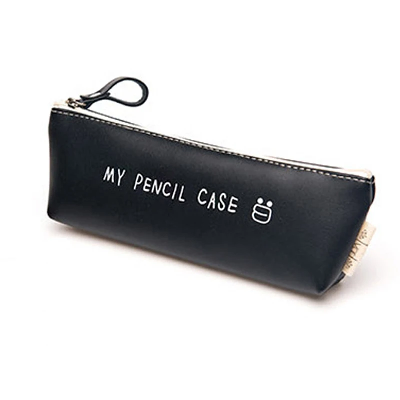 Пенал из ПУ кожи черный и белый цвета|pencil case|my pencil casemy case classical |