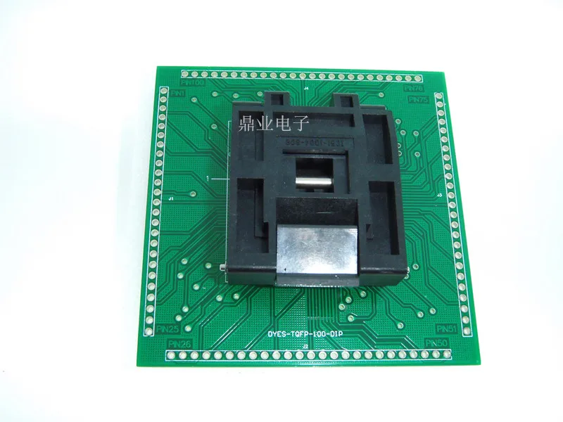 Раскладушка 100% новый и оригинальный Φ QFP100/TQFP100 IC испытательный стенд для