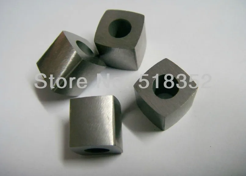 

ID6mm 12x12x12mm Full Polished Hard Alloy Power Feed Contact(AA grade), Higher Electrical Conductivity, Wire EDM Machine Parts