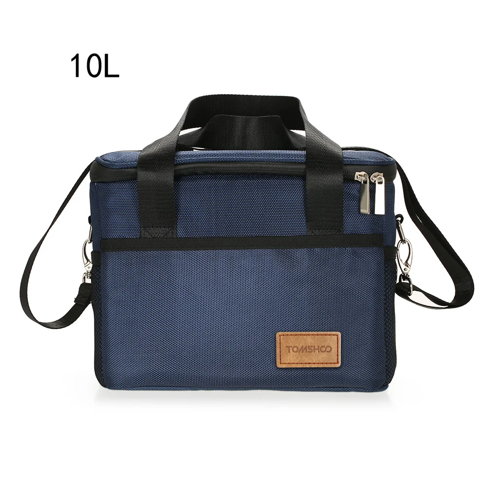 TOMSHOO 10L/18L/28L/37L/47L вместительная изолированная сумка, складная сумка-холодильник для стейка, кемпинга, пешего туризма, поездок на автомобиле, ледяной пакет - Цвет: 10L