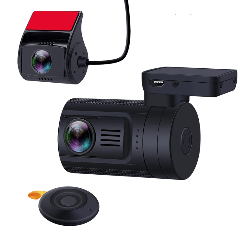 Русская версия двойной объектив Автомобильный видеорегистратор GPS DVR
