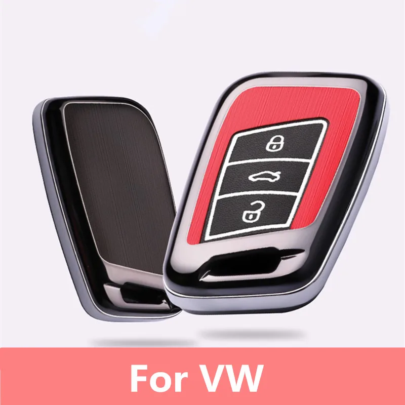 Пластиковый светящийся автомобильный умный чехол для ключей VW Magotan Passat B8 CC Skoda A7