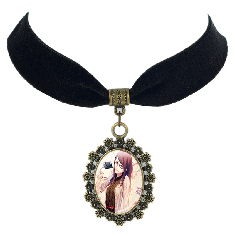 Аниме Косплей Токийский Гуль канеки Кен Черный Бархатный чокер кулон картина