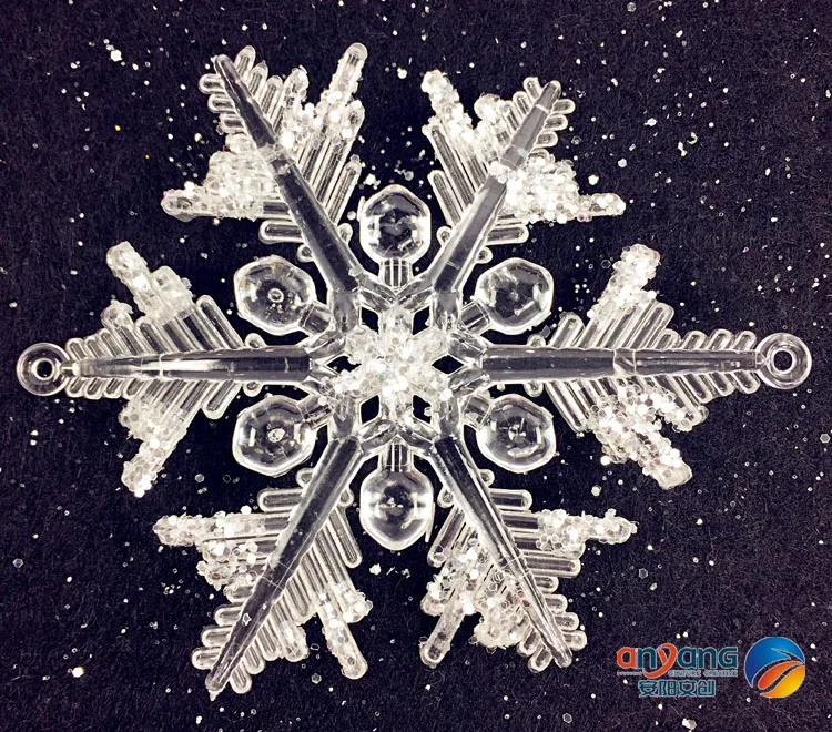 2 шт рождественские украшения на окна 10 см акриловые фрукты Снежинка Алмазный