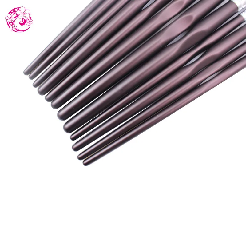 Кисти для макияжа из козьей шерсти 12 шт.|brush set make up|goat hair brush setbrand |