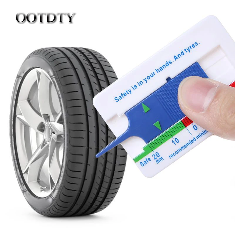OOTDTY измеритель глубины протектора для автомобиля мотоцикла прицепа инструмент