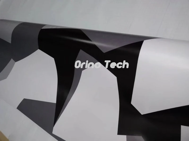 Jumbo черно-серая белая пленка виниловая автомобильная камуфляжная с воздушным