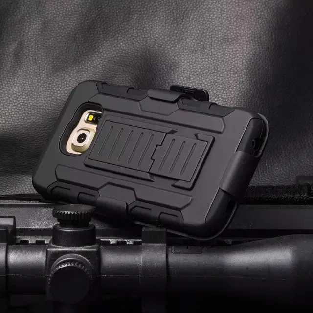 Противоударный защитный прочный армированный Жесткий Чехол подставка с зажимом