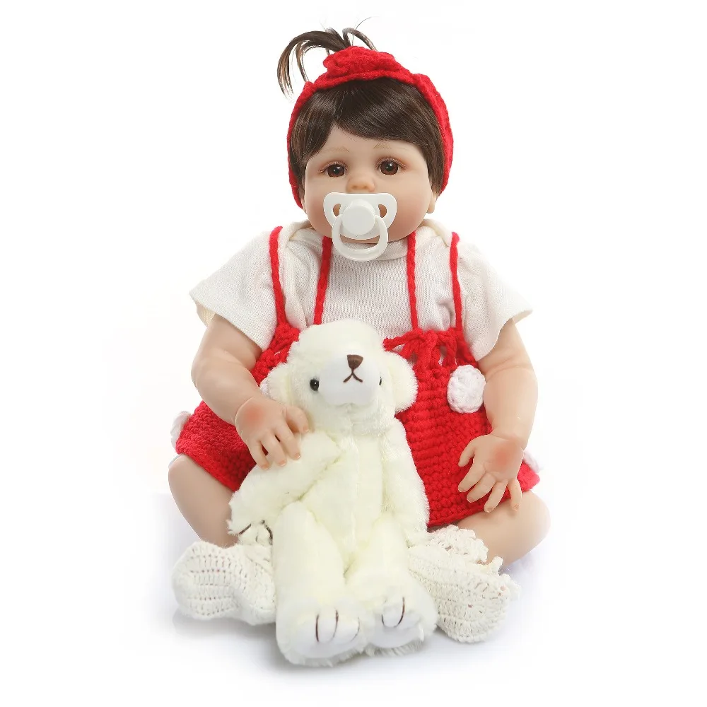 19 &quot48 см виниловые Детские куклы-игрушки для девочек подарок детей Bebes reborn corpo de