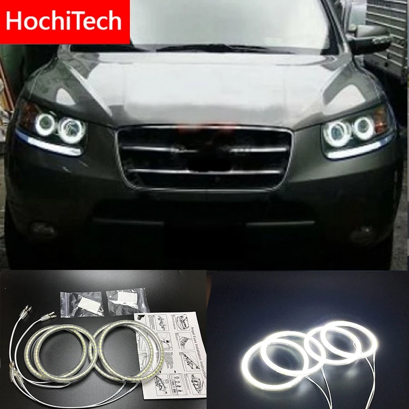 HochiTech для Hyundai Santa Fe santafe ультра яркие SMD белые светодиодсветодиодный глаза ангела