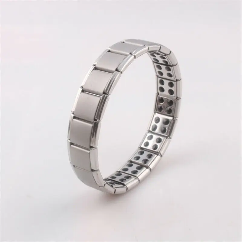 Hirigin 2019 Therapeutic Men Fasion Titanium Steel Elastic Therapy Energy Bracelet Health Care Gift | Украшения и аксессуары