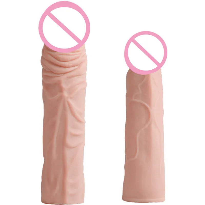 Лидер продаж мягкие силиконовые насадки для удлинения пениса многоразовые