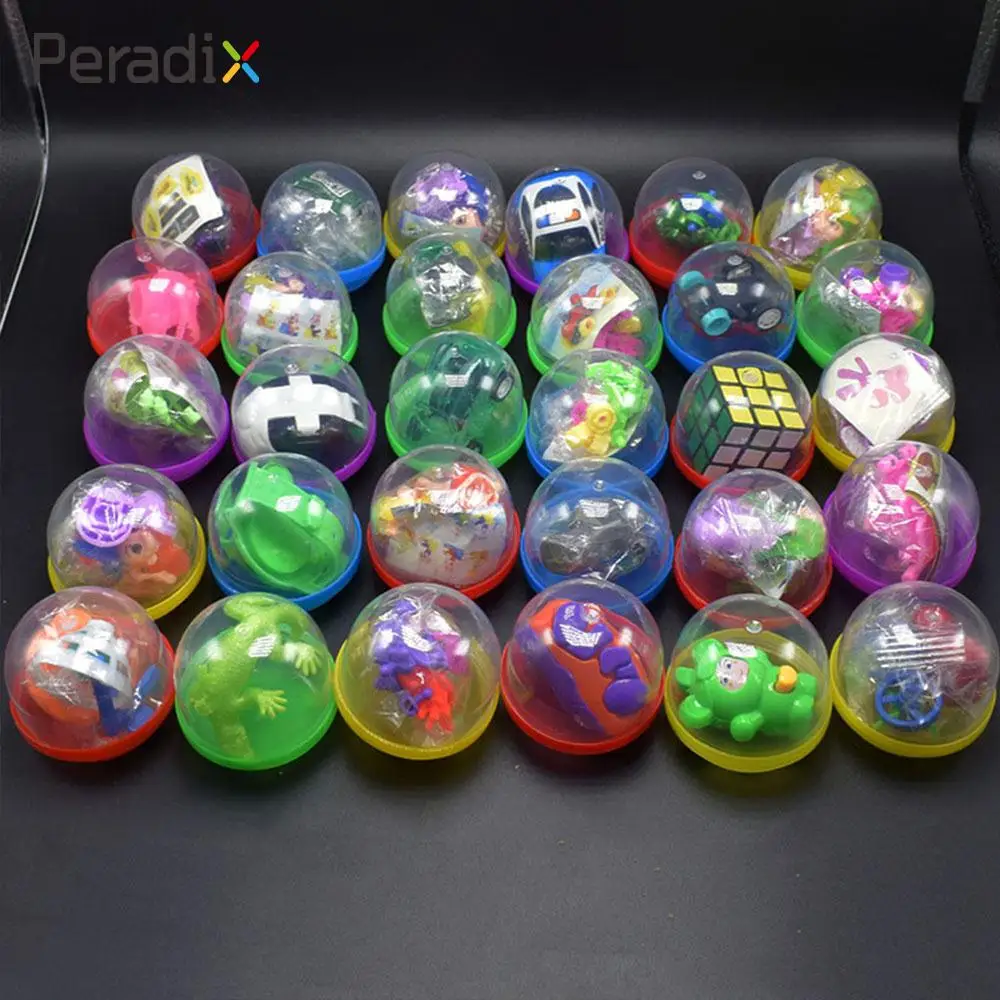 10Pcs/Set Round Shaped 45mm Capsule Toys Ball Operational Interactive Gifts Kids children color twisted egg random style | Игрушки и