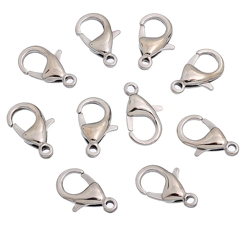 LASPERAL серебристый оттенок Нержавеющая сталь застежка-краб разъем для Набор